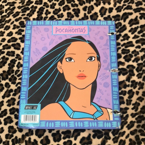 Disney POCAHONTAS Vintage File Folder 90s 🌻 Princess Colors of the Wind School - Picture 2 of 16